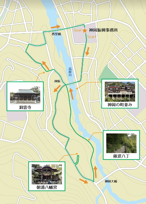 藤波八丁コース地図